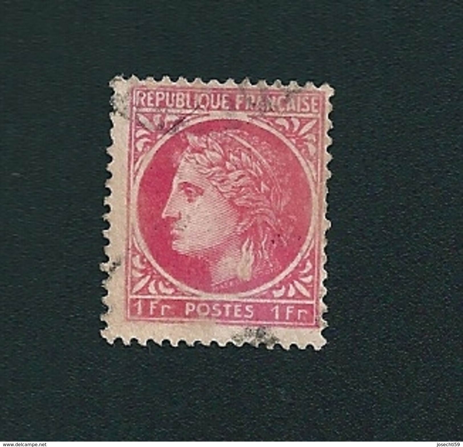 Ceres De Mazelin Trés Pale   N° 676 Timbre  France Oblitéré 1945 - Used Stamps