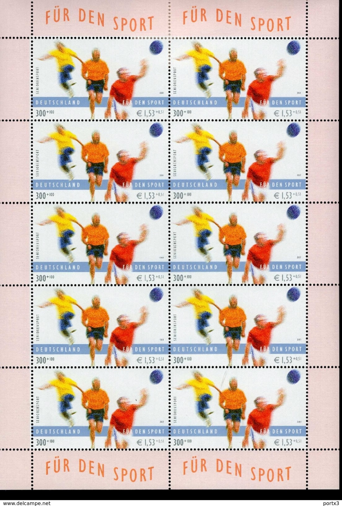 Bund Kleinbogen 2165 - 2168 Sporthilfe Postfrisch ** MNH - 2001-2010