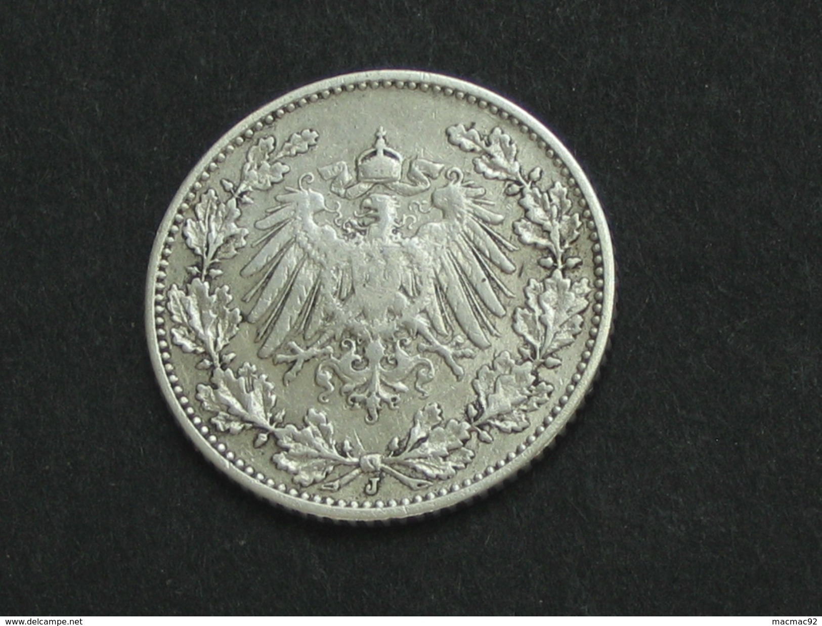 1/2 Mark 1907 J - Germany  - ALLEMAGNE - Deutsches Reich **** EN ACHAT IMMEDIAT ***** - 1/2 Mark