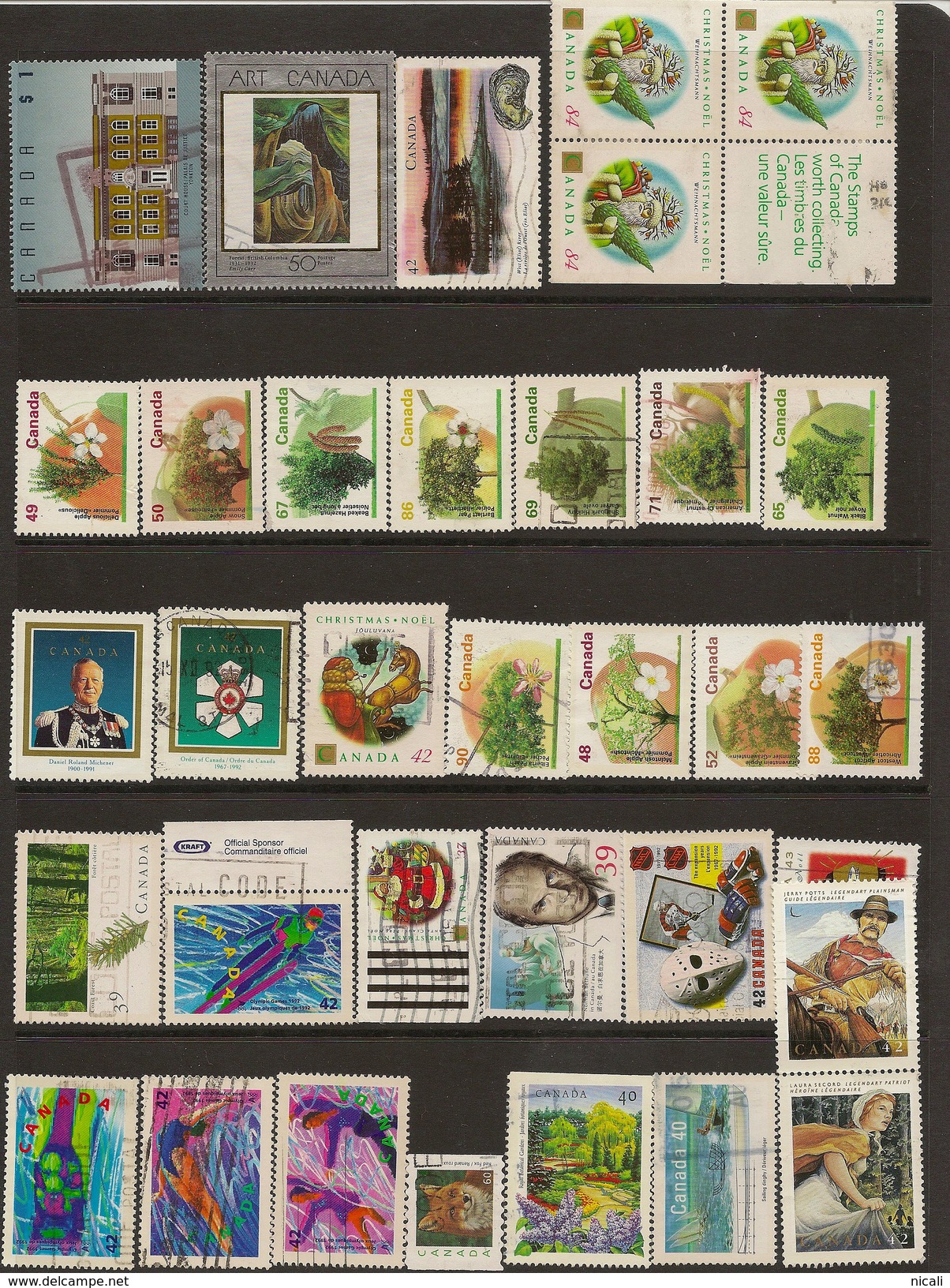 CANADA 1991- 92 Collection 34 Stamps U TA7 - Colecciones