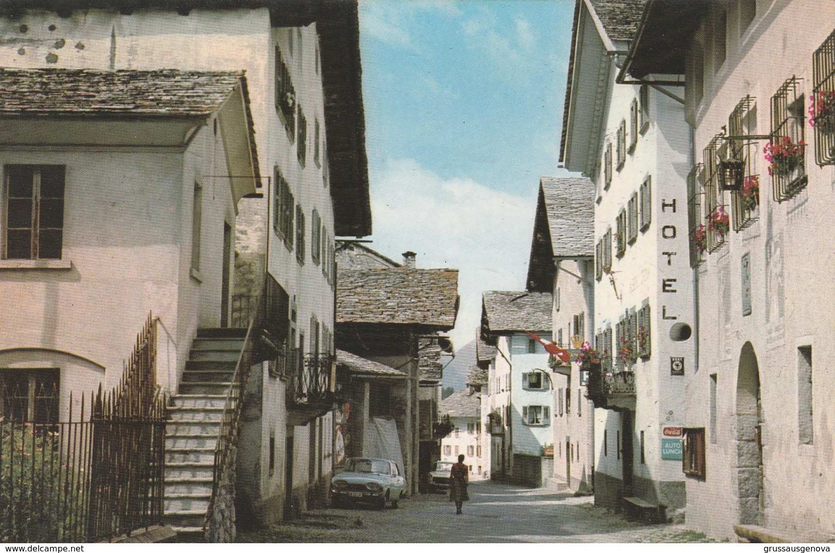 10908) SVIZZERA Kt. Graubünden Grigioni VICOSOPRANO BREGAGLIA VIAGGIATA - Bregaglia