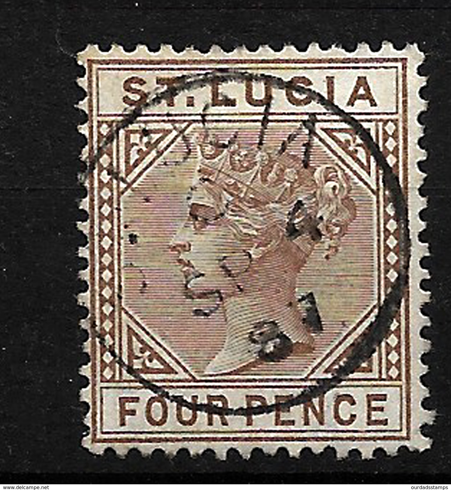 St Lucia 1883 QV Die 1 Selection To 4d, MM And Used SG 31 - 34 (5071) - St.Lucia (...-1978)