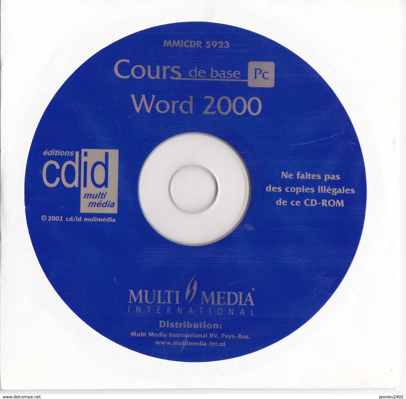 Cours De Base WORD 2000 - CD