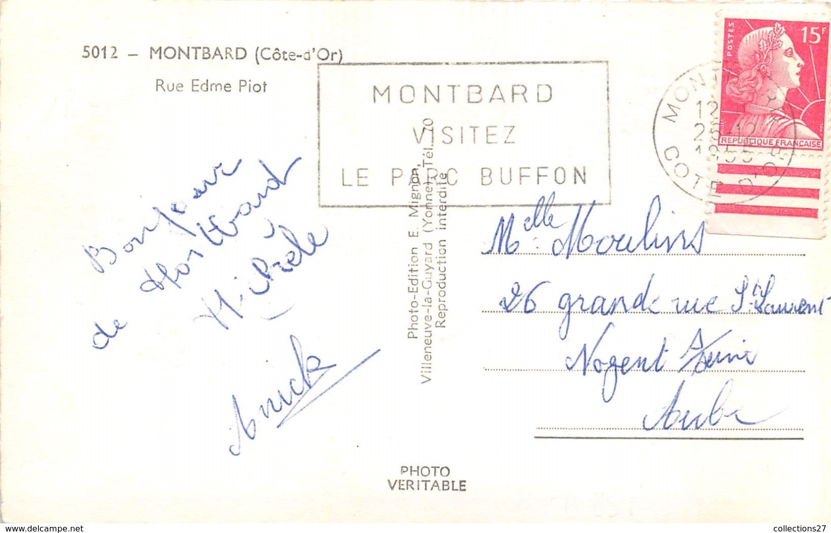 21-MONTBARD- RUE EDME PIOT - Montbard