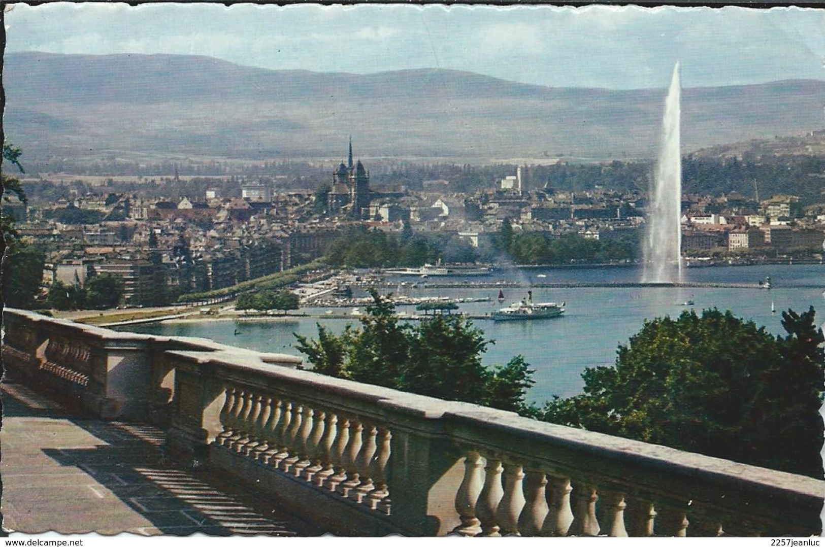 CPSM - Suisse Genève  La Rade Et La Ville Depuis Cologny - Cologny