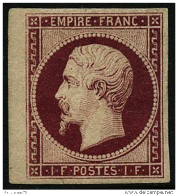 N&deg;18g 1F Velours, Nuance Exceptionnelle, Sign&eacute; Brun - TB - 1853-1860 Napoléon III.