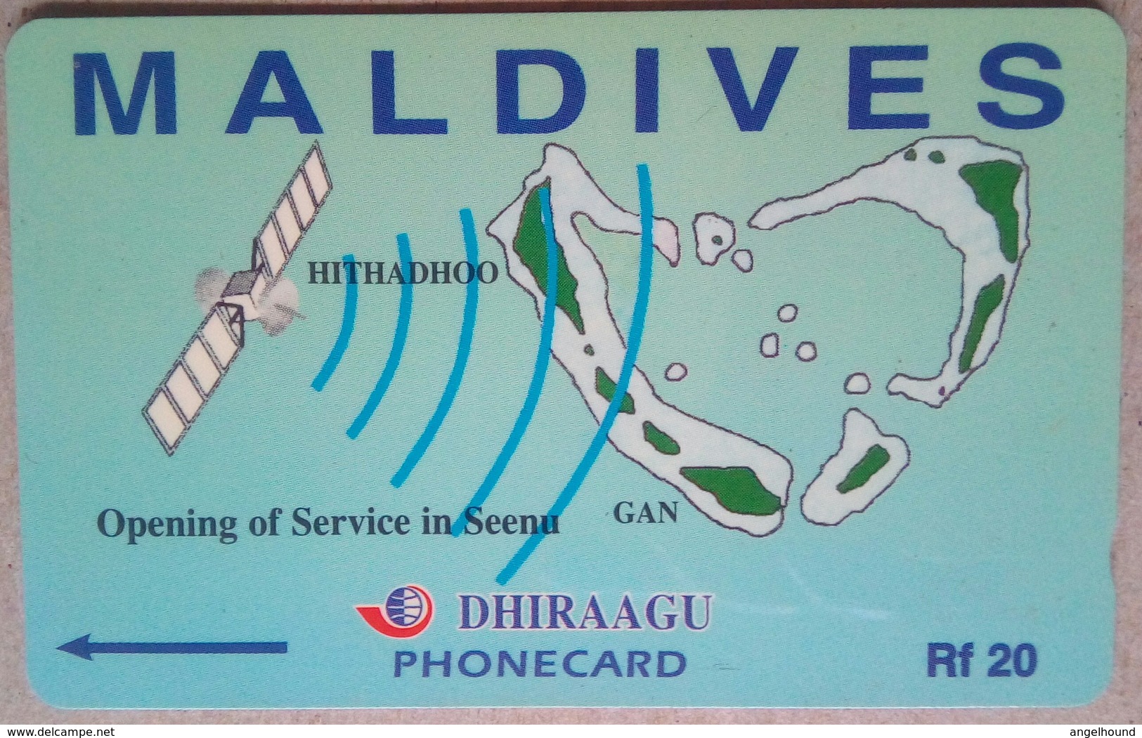 Maldives  Rf 20 7MLDA " Opening Of Service In Seena " - Maldivas