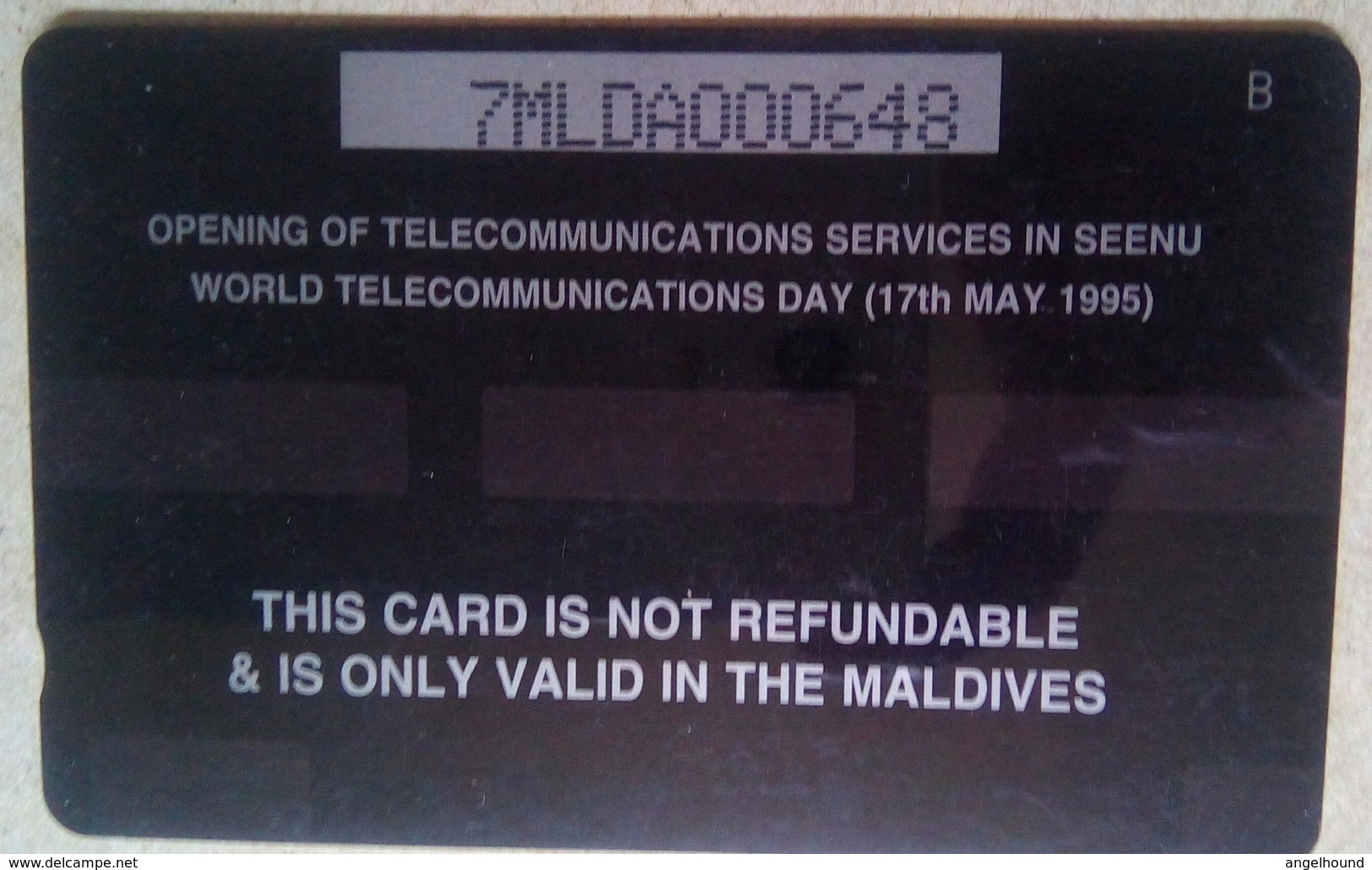 Maldives  Rf 20 7MLDA " Opening Of Service In Seena " - Maldiven