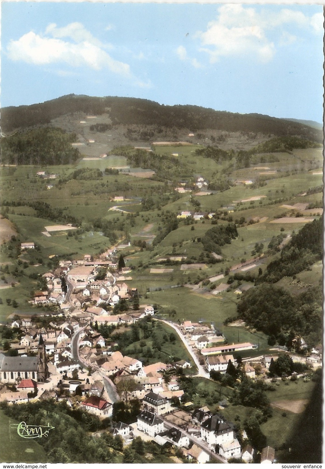 CP Lapoutroie Vue Générale Aérienne Bambois Ribeaugoutte 68 Haut Rhin - Lapoutroie