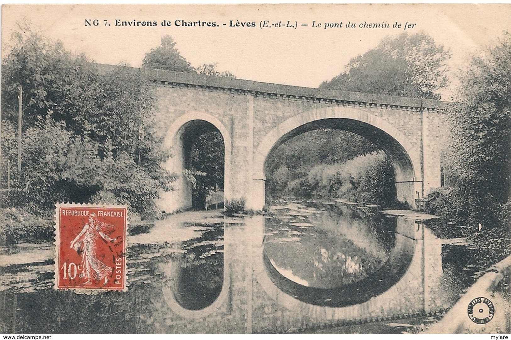 Cpa 28  Lèves Pont Du Chemin De Fer - Lèves