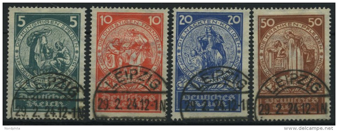 Dt. Reich 351-54 O, 1924, Nothilfe, Prachtsatz, Mi. 100.- - Used Stamps