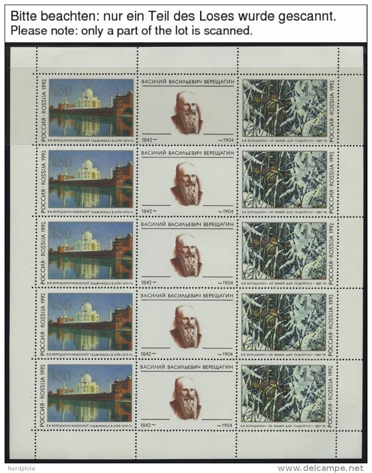 SAMMLUNGEN, LOTS **, Komplette Postfrische Sammlung Russland Von 1992-95 Im KA-BE Album Mit Diversen Kleinbogen Und Zusa - Collections