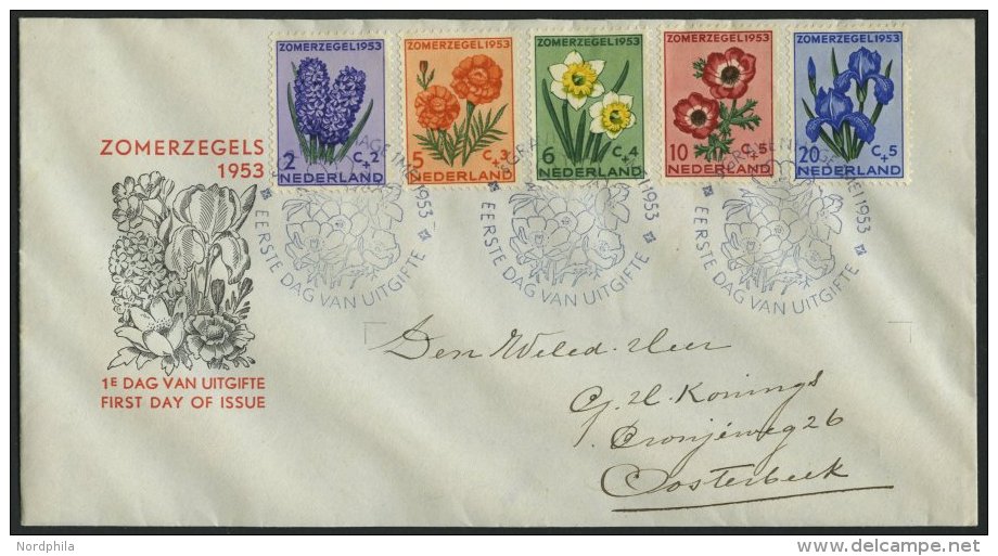 NIEDERLANDE 607-11 BRIEF, 1953, Sommermarken Auf FDC, Pracht, Mi. 110.- - Netherlands