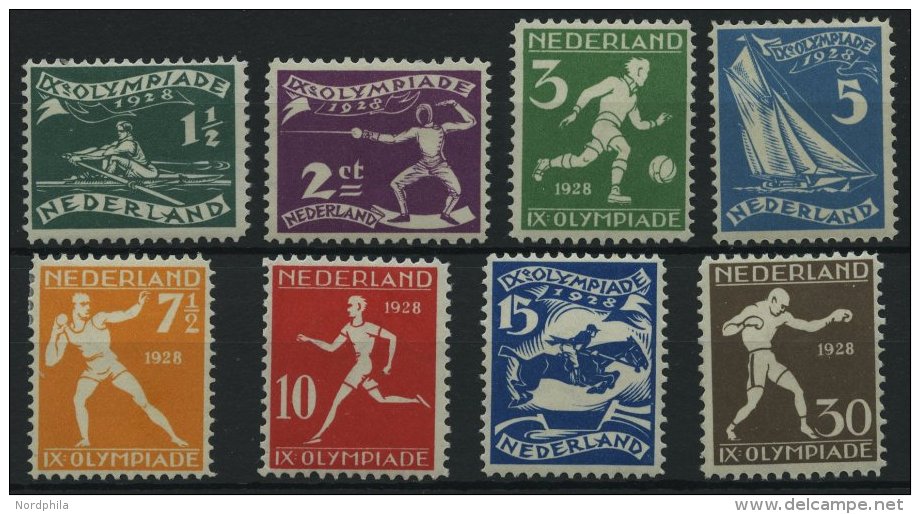 NIEDERLANDE 205-12 *, 1928, Sommerspiele, Falzreste, Prachtsatz - Other & Unclassified