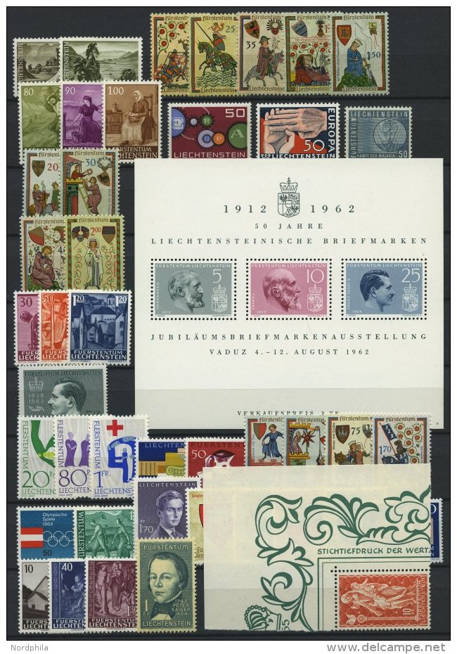 SAMMLUNGEN **, Komplette Postfrische Sammlung Liechtenstein Von 1961-70, Prachterhaltung - Collections