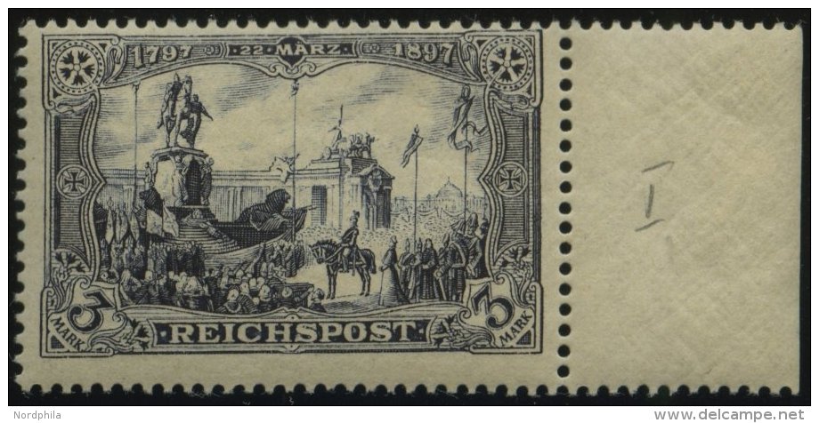 Dt. Reich 66I O, 1900, 5 M. Reichspost, Type I, Stempel LOMMATZSCH, Kabinett, Gepr. Pfenninger Und Fotoattest J&auml;sch - Sonstige & Ohne Zuordnung