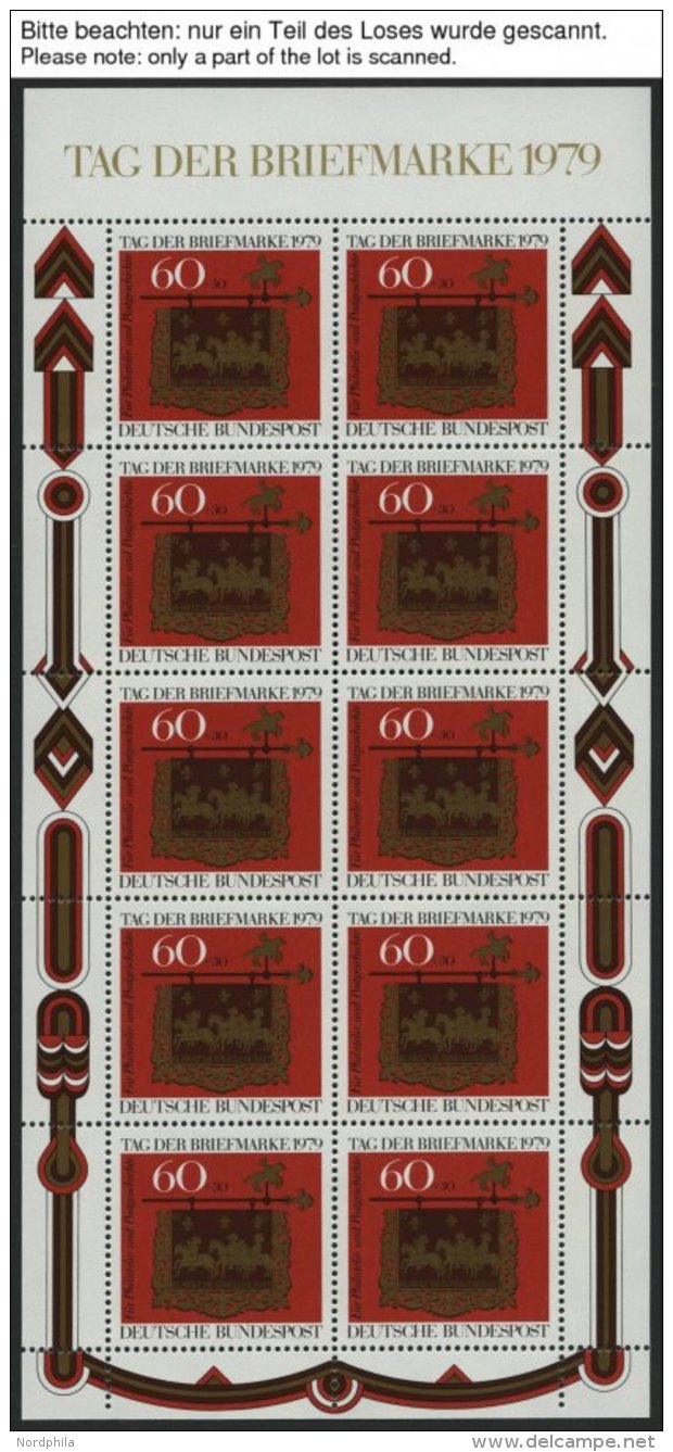 ENGROS 1023KB **, 1979, Tag Der Briefmarke Im Kleinbogen, 14x, Pracht, Mi. 196.- - Other & Unclassified