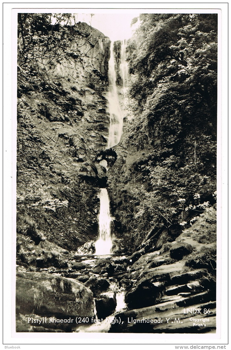 RB 1144 - Real Photo Postcard - Pistyll Rhaeadr Waterfall - Llanrhaead Denbighshire Wales - Denbighshire