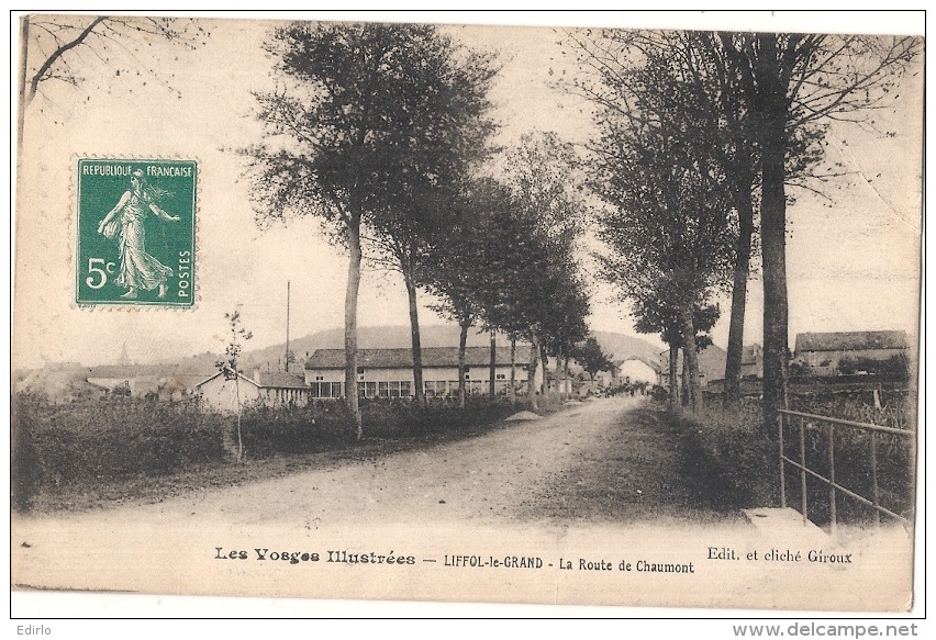 --- 88  ----  LIFFOL Le GRAND  La Route De Chaumont - TTB - Liffol Le Grand