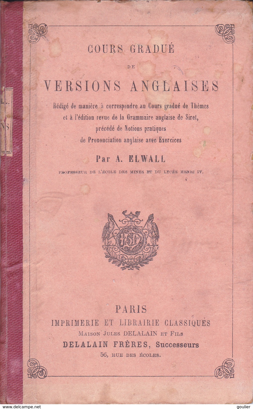 Cours Gradué De Versions Anglaises - English Language/ Grammar