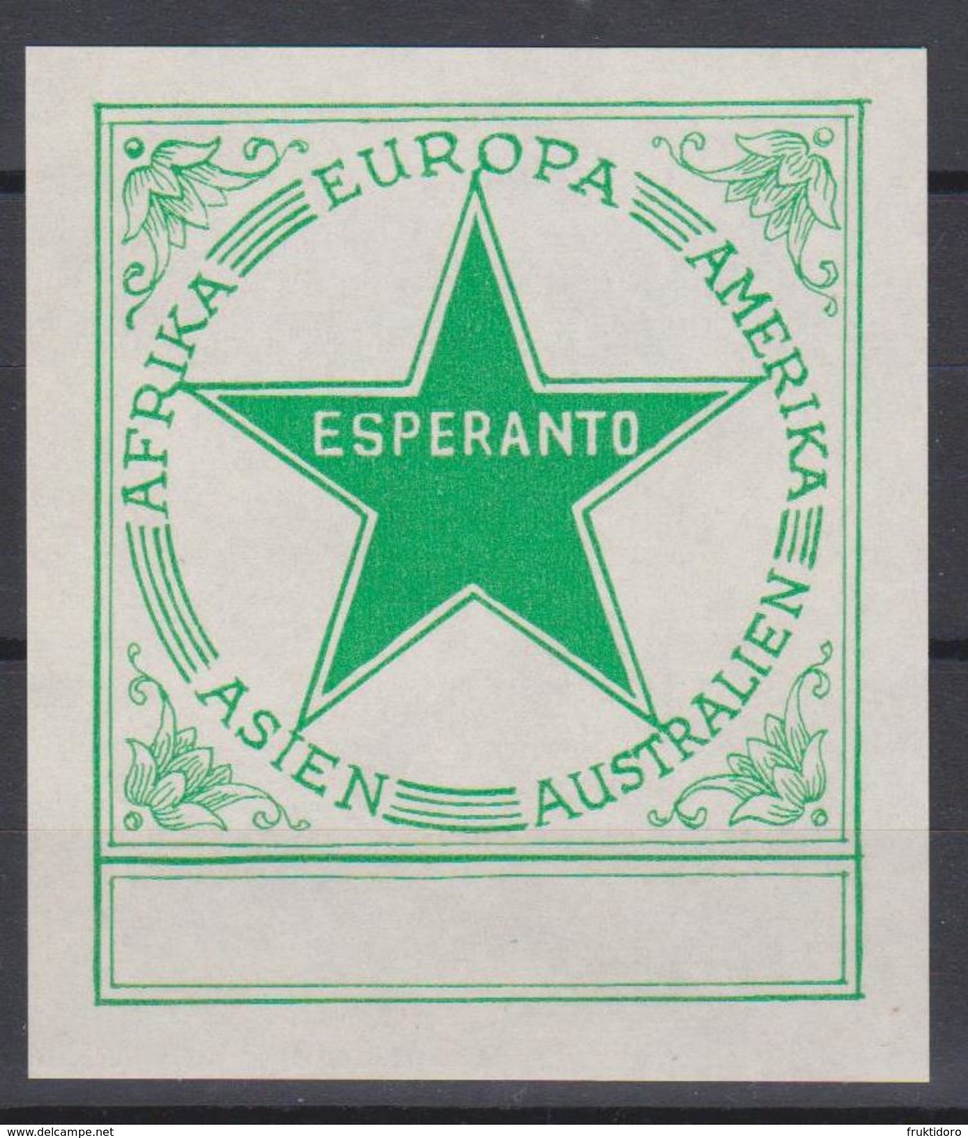 Ex-Libris Esperanto - Green Star - Continents - From The 1930s - Bookplates