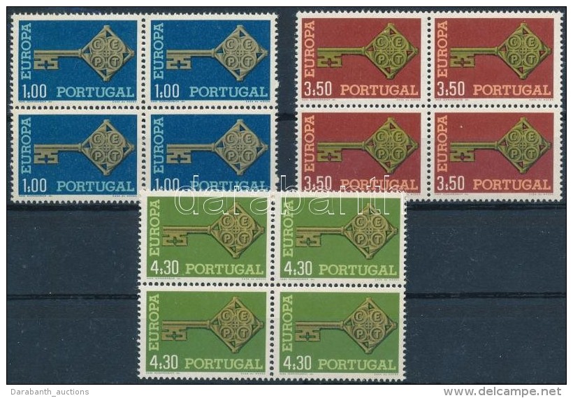 ** 1968 Eur&oacute;pa CEPT Sor N&eacute;gyes T&ouml;mb&ouml;kben Mi 1051-1053 - Sonstige & Ohne Zuordnung