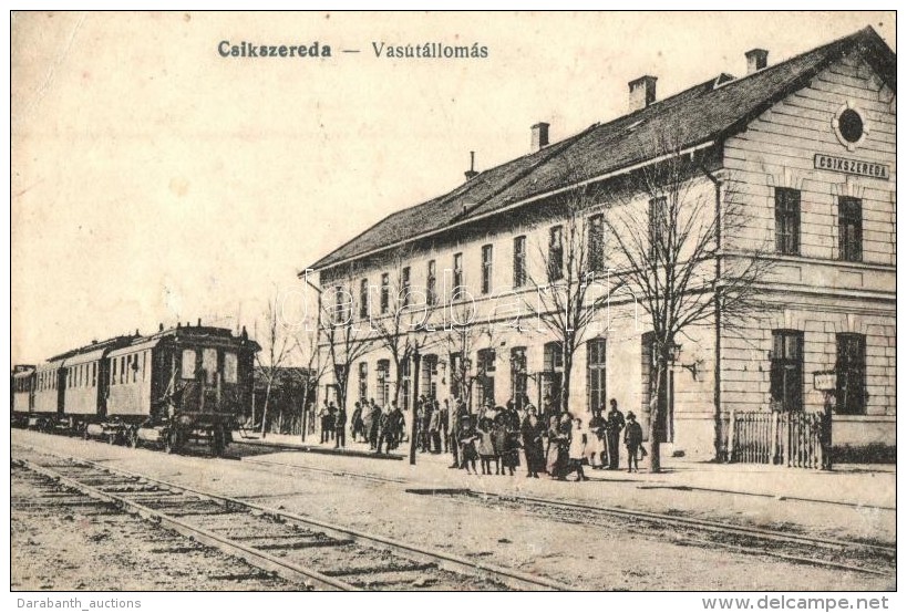 ** T2/T3 Cs&iacute;kszereda, Mercurea Ciuc; Vas&uacute;t&aacute;llom&aacute;s, Vonat / Railway Station, Train (EK) - Sin Clasificación