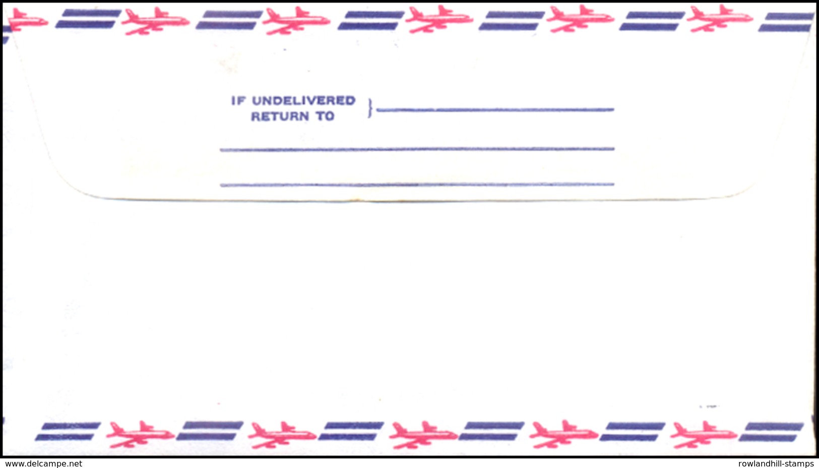 New Zealand, Official Postal Envelope, Stationery, Prepaid Postage, 12 Cents, Airmail, Air Mail, Unused, Flight. - Postal Stationery