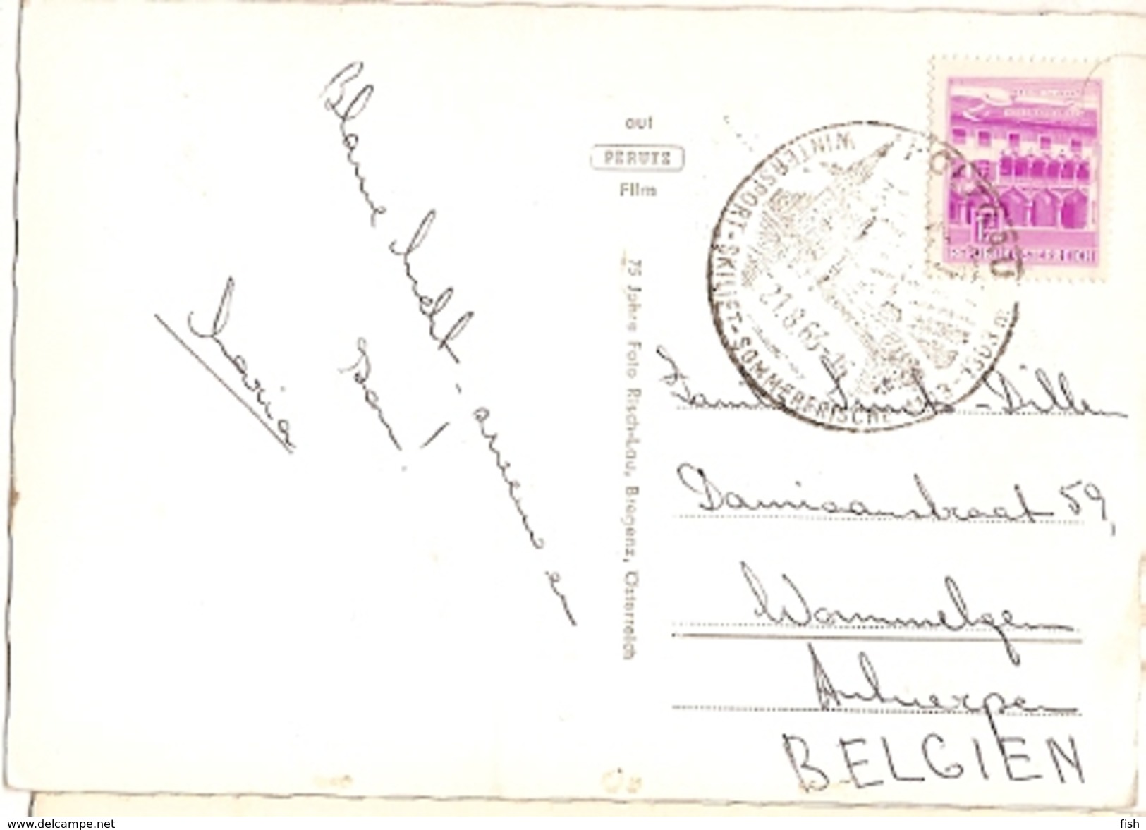 Germany  & Postal Circulated Austria Stamp, Gardena Passo, Italy,  Mayrhofen To Wolfach Germany 1963 (538) - Zweibruecken