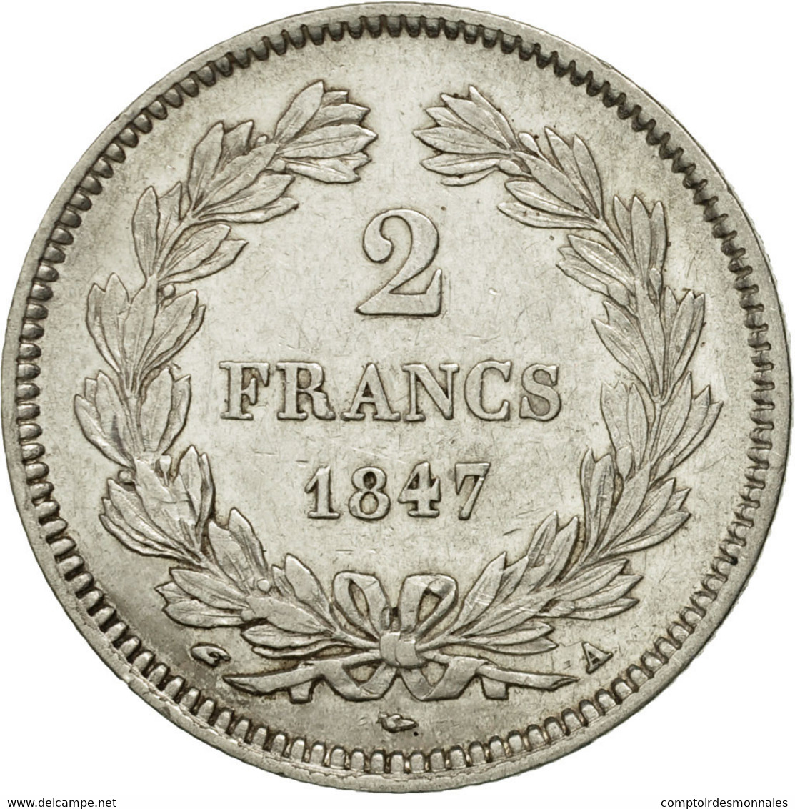 Monnaie, France, Louis-Philippe, 2 Francs, 1847, Paris, SUP, Argent, KM:743.1 - 2 Francs