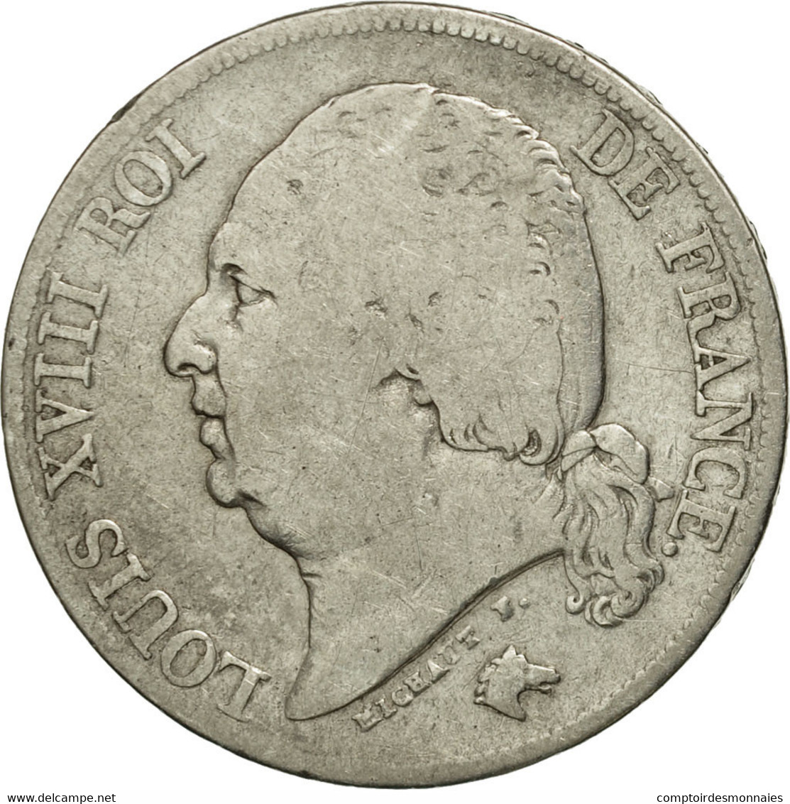 Monnaie, France, Louis XVIII, Louis XVIII, 2 Francs, 1817, Rouen, TB, Argent - 2 Francs