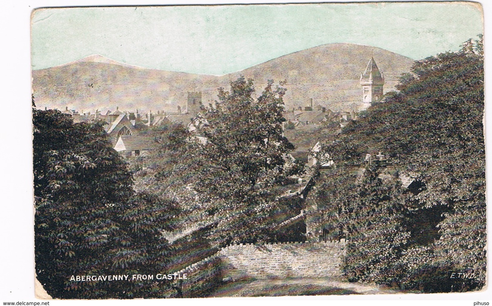 UK-2667    ABERGAVENNY : From Castle - Monmouthshire