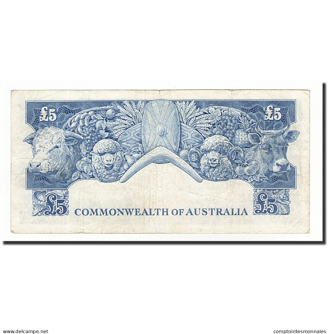 Billet, Australie, 5 Pounds, 1960-65, KM:35a, TB+ - 1913-24 Commonwealth Of Australia