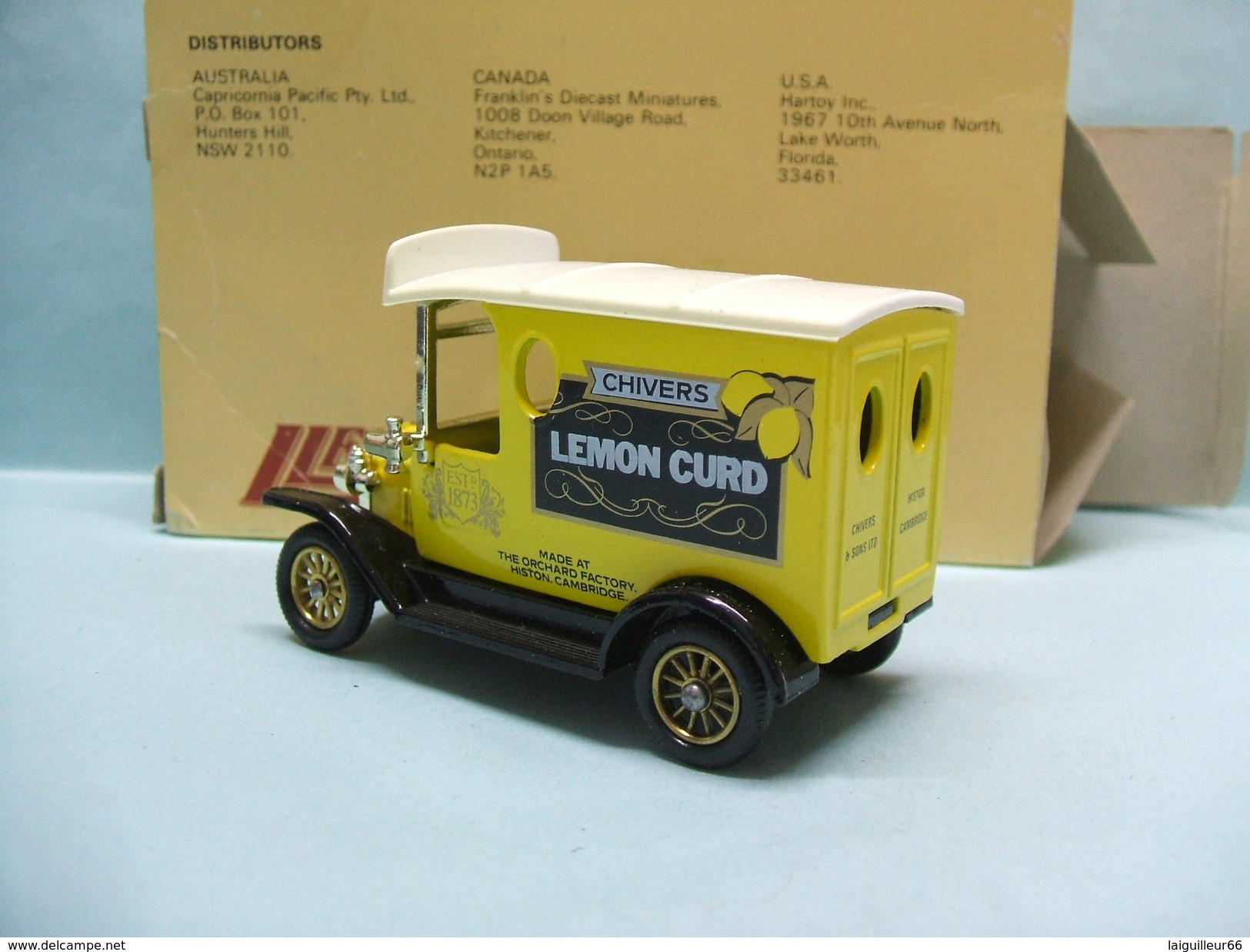 Lledo Promotional Model - FORD MODEL T Van Fourgon 1920 Chivers Lemon Curd BO - Utilitari