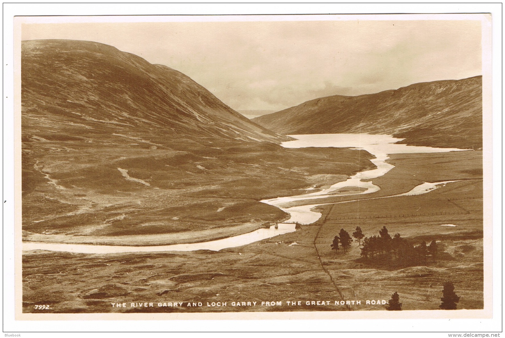 RB 1153 - Real Photo Postcard - River &amp; Loch Garry From Great North Road Inverness-shire Scotland - Inverness-shire