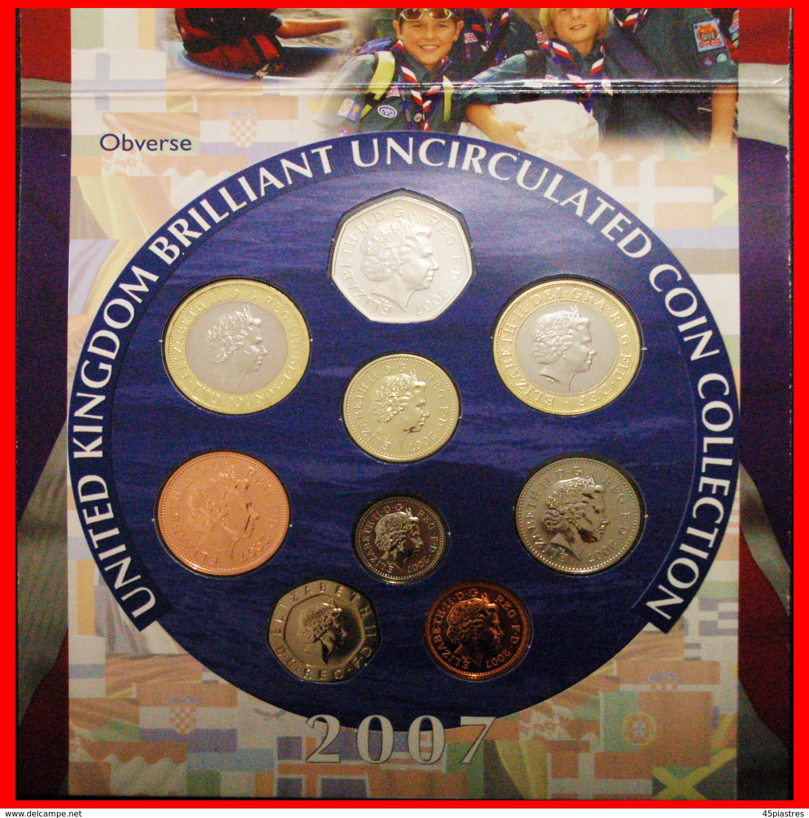 • COMPLETE SET: GREAT BRITAIN ★ BRILLIANT UNCIRCULATED COIN COLLECTION 2007! UNPUBLISHED! LOW START&#x2605; NO RESERVE! - Mint Sets & Proof Sets