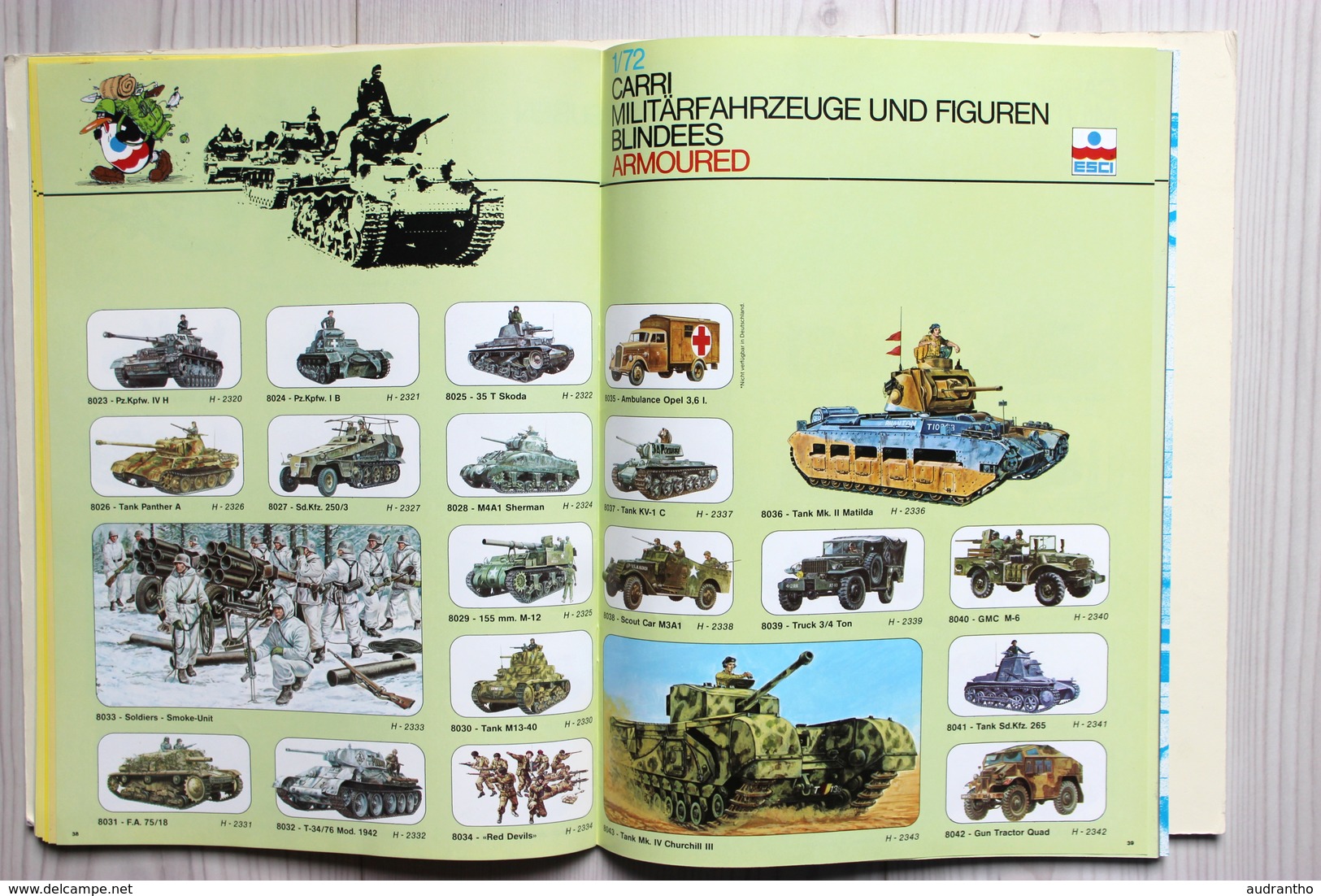 Catalogue ESCI 1981 Modélisme Maquette avion voiture soldat miltaria WWII aircraft Plastic Hobby Kits Italy