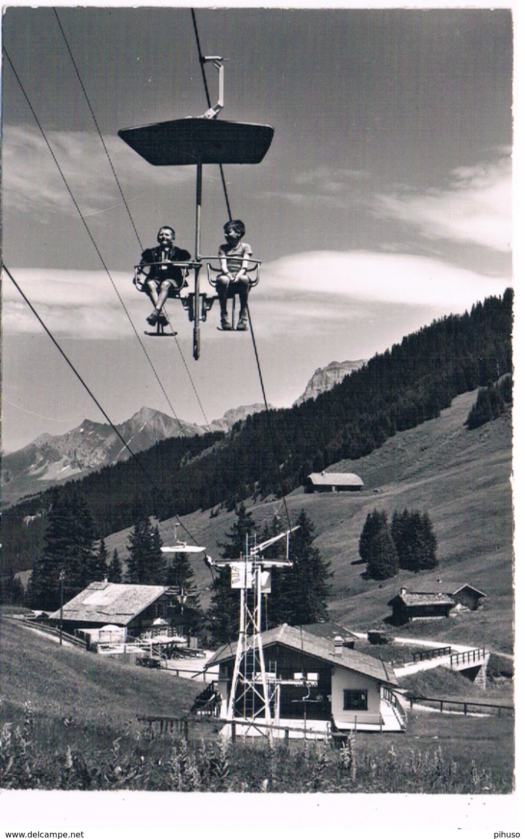 CH4343    GEILS-HAHNENMOOSPASS : Sesselbahn Mit Restaurant Geilsbrüggli ( Klopfenstein 11197) - Brügg