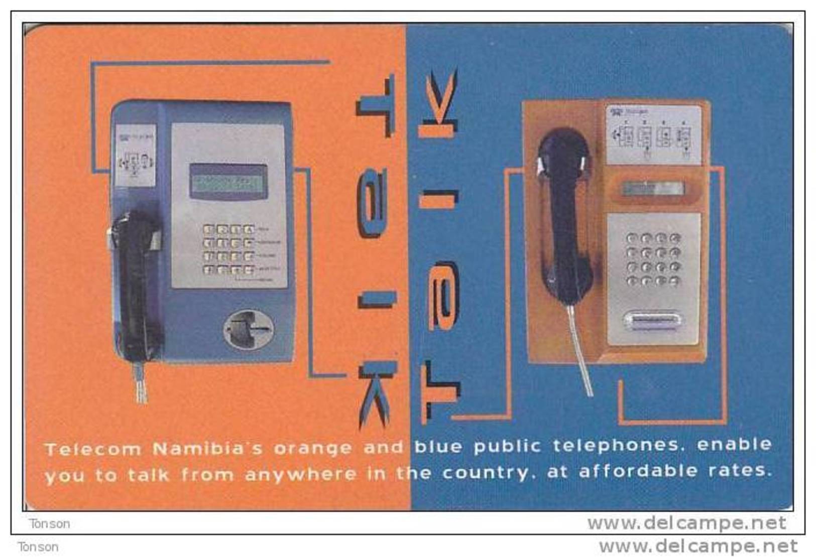 Namibia, NMB-197, Talk Talk: Anytime, Anywhere, 2 Scans. - Namibie