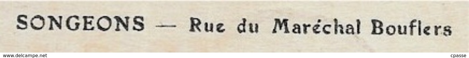 CPA 60 SONGEONS Oise - Rue Du Général Bouflers (Halles)  ° Edition Vve Lesueur - Songeons