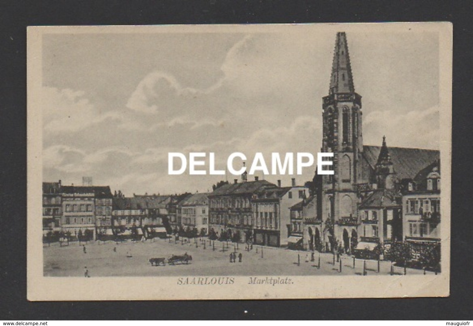 DF / ALLEMAGNE / SARRE / SAARLOUIS / PLACE DU MARCHÉ / MARKTPLATZ / CIRCULÉE EN 1919 - Kreis Saarlouis