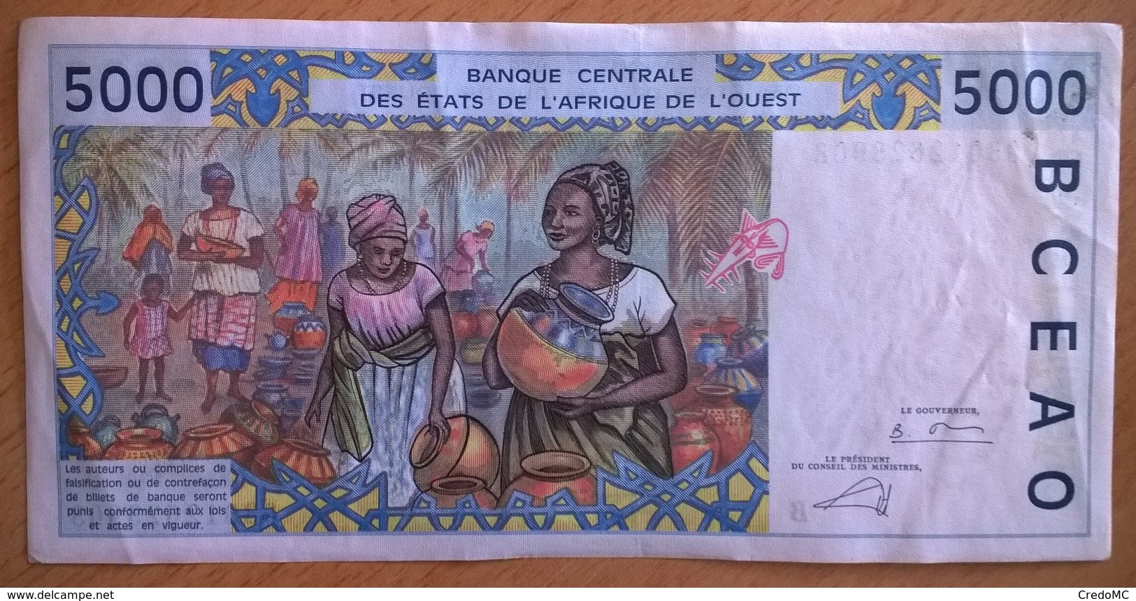 Bénin - 5000 Francs - 2003 - PICK 213 Bm - SUP - Westafrikanischer Staaten