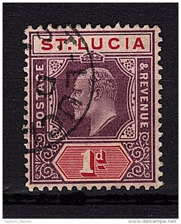 St Lucia, 1904, SG 67, Used (Wmk Mult Crown CA) - Ste Lucie (...-1978)