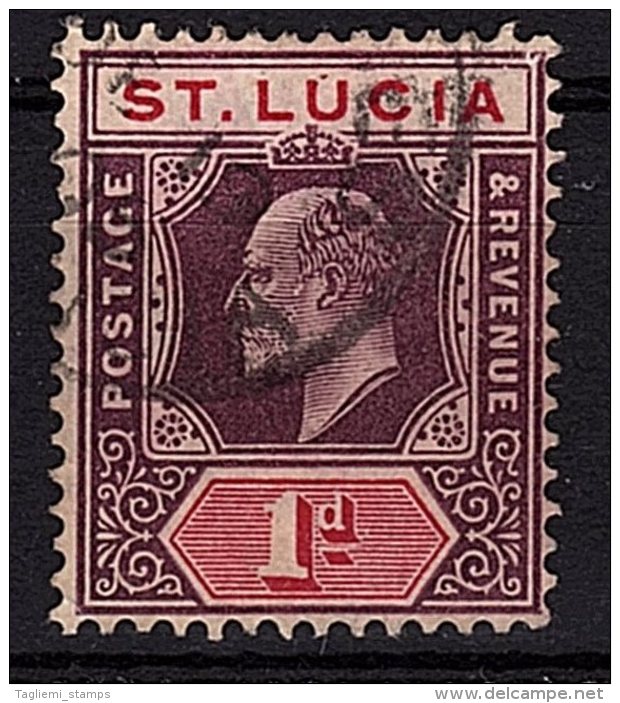 St Lucia, 1904, SG 67, Used (Wmk Mult Crown CA) - St.Lucia (...-1978)