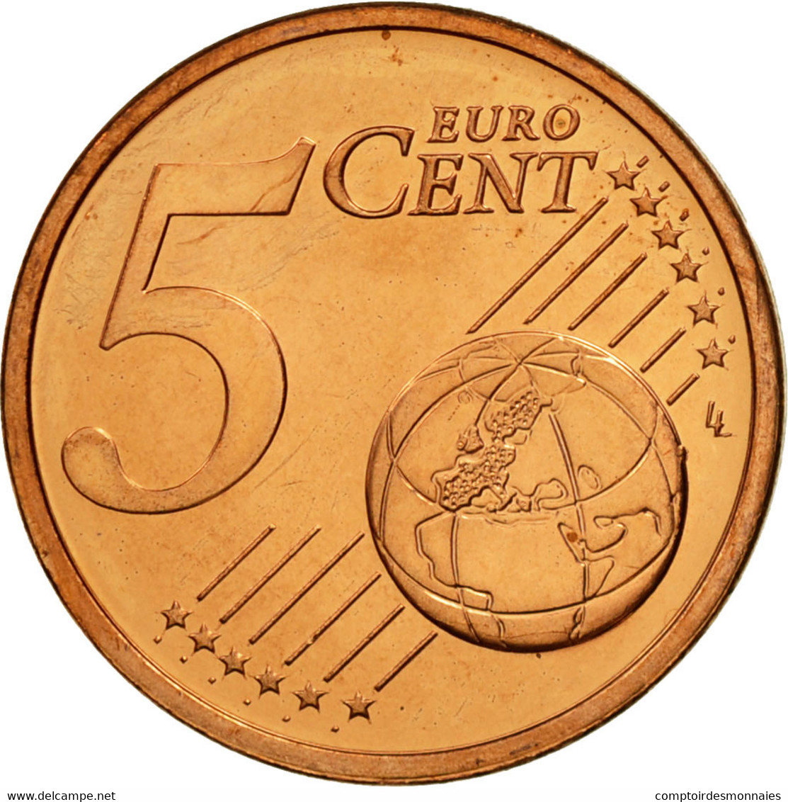 IRELAND REPUBLIC, 5 Euro Cent, 2003, SPL, Copper Plated Steel, KM:34 - Irlande