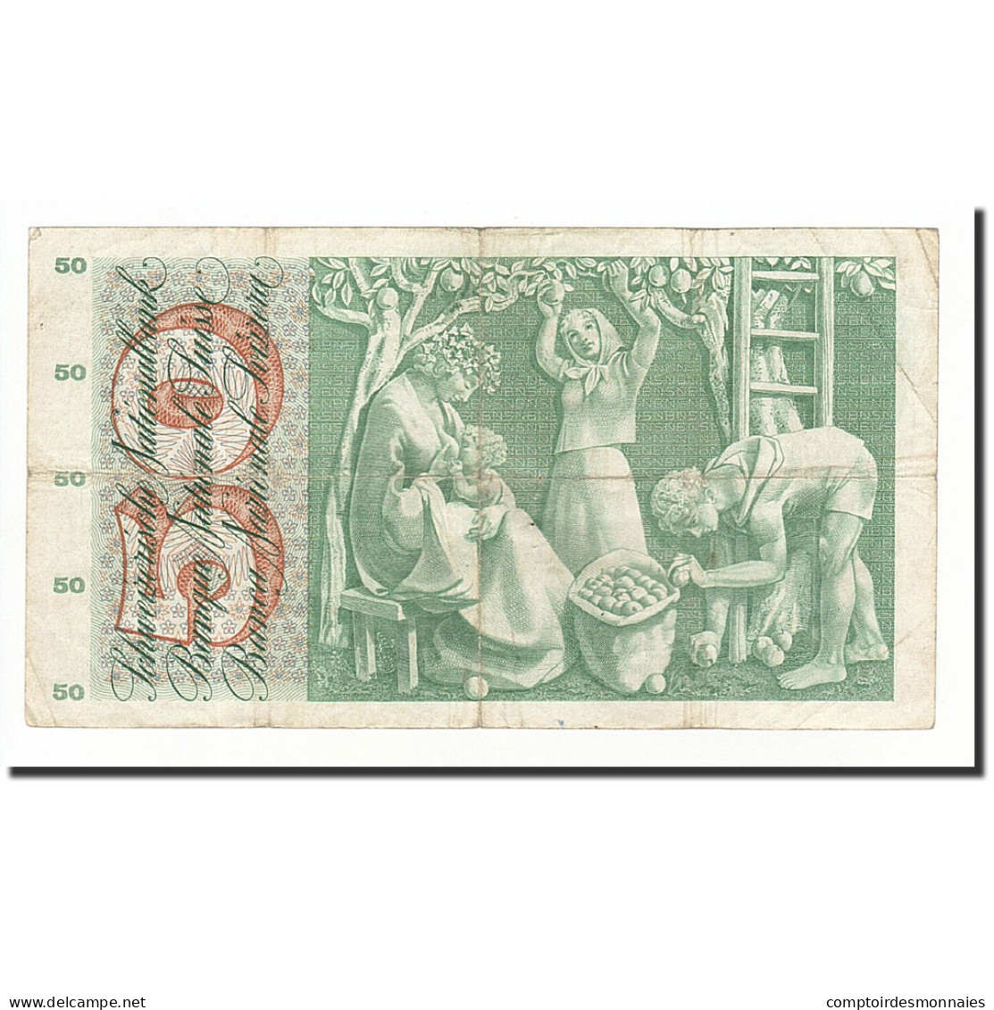 Billet, Suisse, 50 Franken, 1957-10-04, KM:47b, B - Schweiz