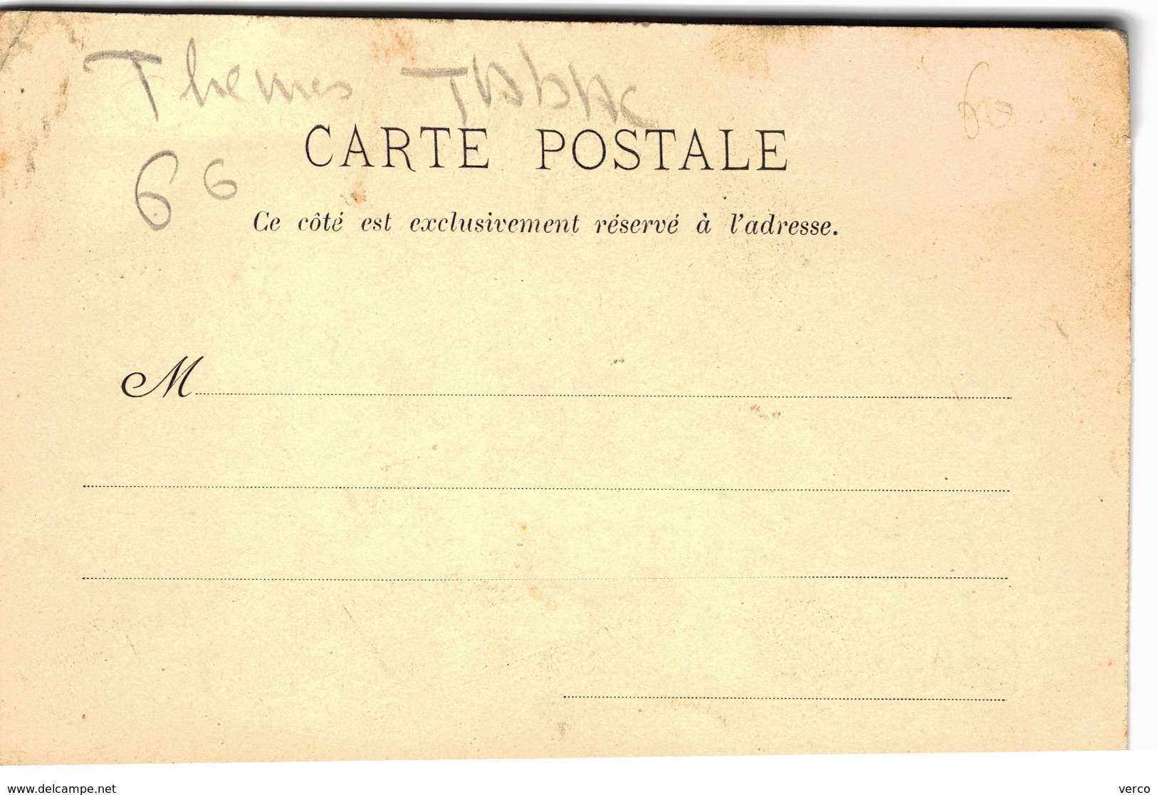 Carte Postale Ancienne De TABAC - Tobacco