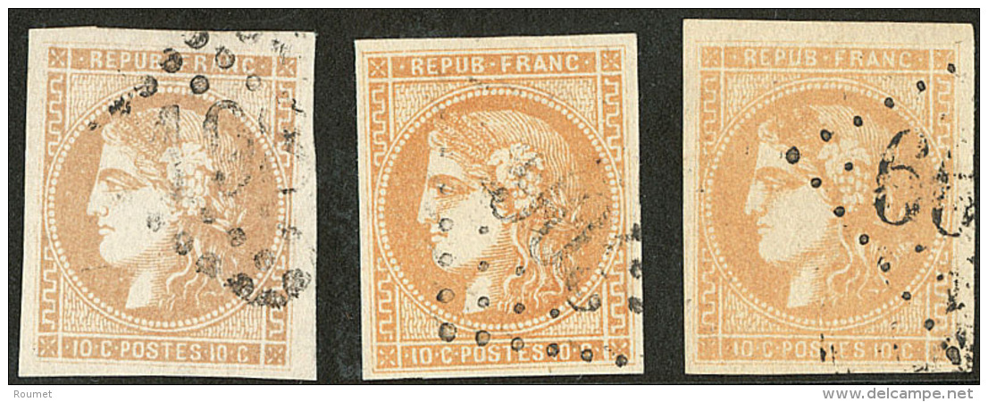 Nos 43I Pos. 9, 43II Pos. 9 Et 10. - TB - 1870 Uitgave Van Bordeaux