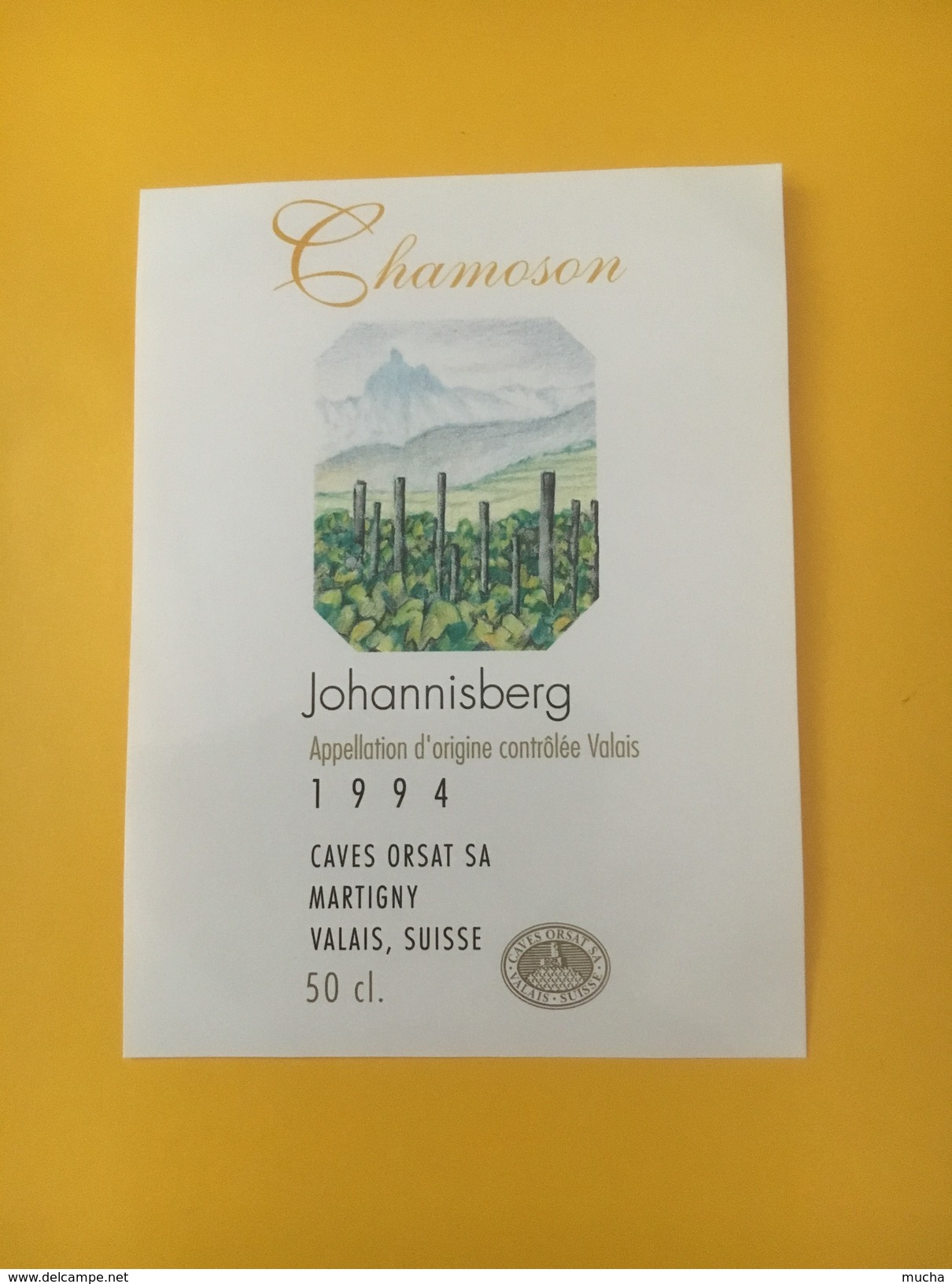 4120 -  Johannisberg De Chamoson 1994 Valais Suisse - Kunst