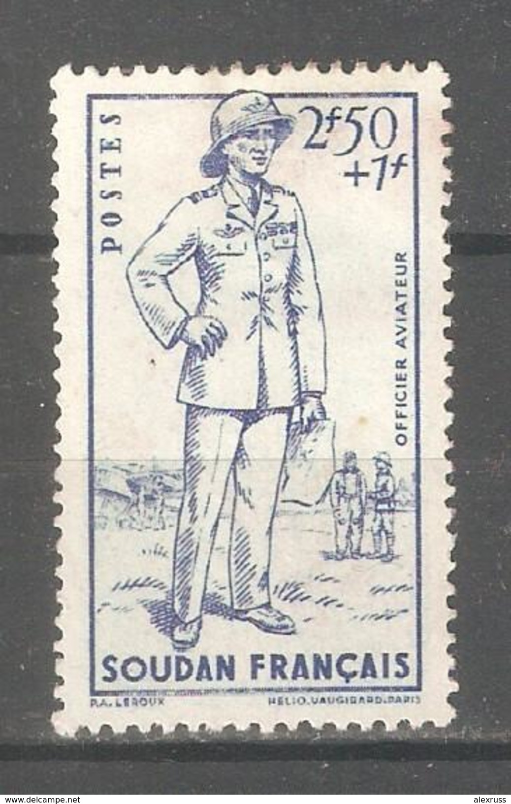 French Sudan 1941,Defense Of The Empire,Vichy Gov,Sc B13,Mint Hinged*OG (K-8) - 1941 Défense De L'Empire